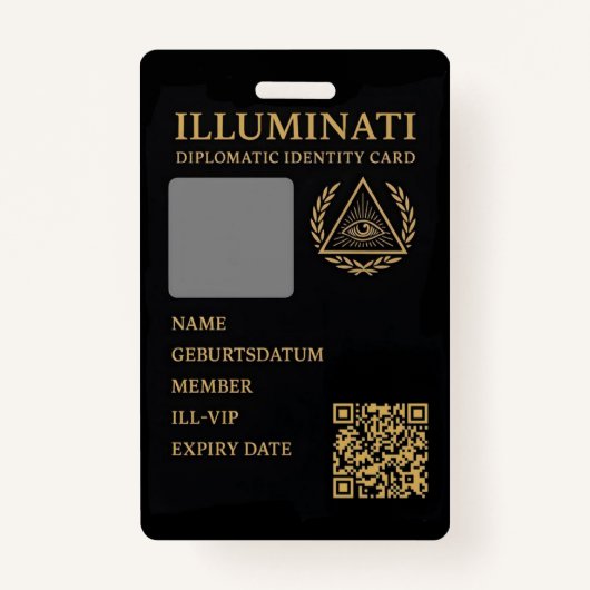 Feiler & Rothschild lluminati Diplomatic Identity バッジ (正面)