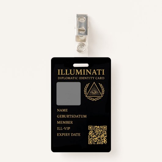 Feiler & Rothschild lluminati Diplomatic Identity バッジ (正面クリップ)