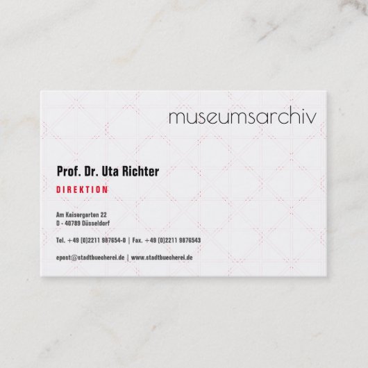 Fein bemustert 名刺 (正面)