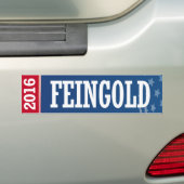 FEINGOLD 2016年 バンパーステッカー (車上)