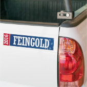 FEINGOLD 2016年 バンパーステッカー (トラック上)
