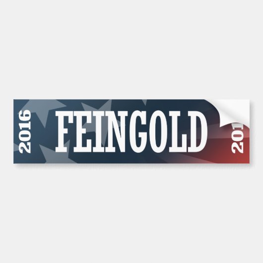 Feingold - Russ Feingold 2016年 バンパーステッカー (正面)
