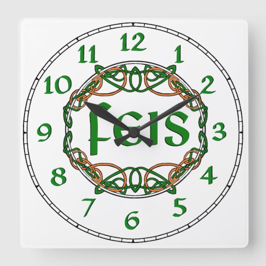 FEIS スクエア壁時計 (正面)