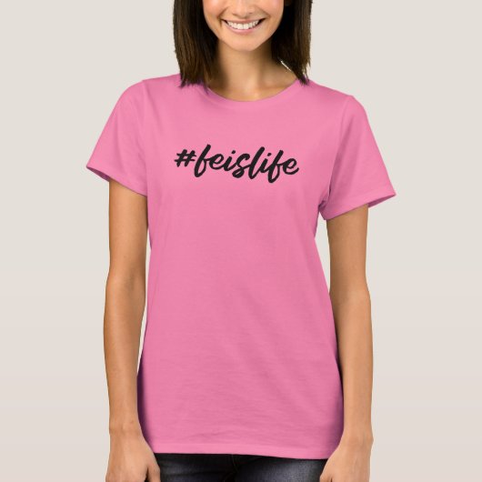 #feislife – 黒いカーシブ – アイリッシュダンス tシャツ (正面)