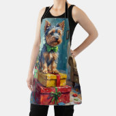 Feisty Australian Terrier King of Christmas Gifts  エプロン (インサイチュ)