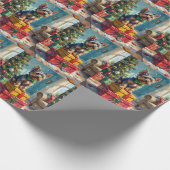 Feisty Australian Terrier King of Christmas Gifts  ラッピングペーパー (角)