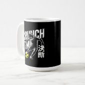 Feisty Soccer Cat Mug - Crunch Time Coffee Cup コーヒーマグカップ (正面左)