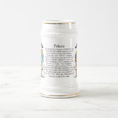 Fekete、起源、意味および頂上ステイン ビールジョッキ (中央)