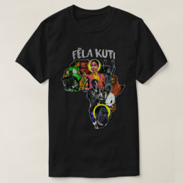 Fela Kuti アフリカTシャツ - パンアフリカンマップシャツ Tシャツ