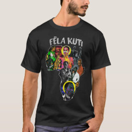 Fela Kuti Africa T-Shirt - Pan-African map shirt Tシャツ