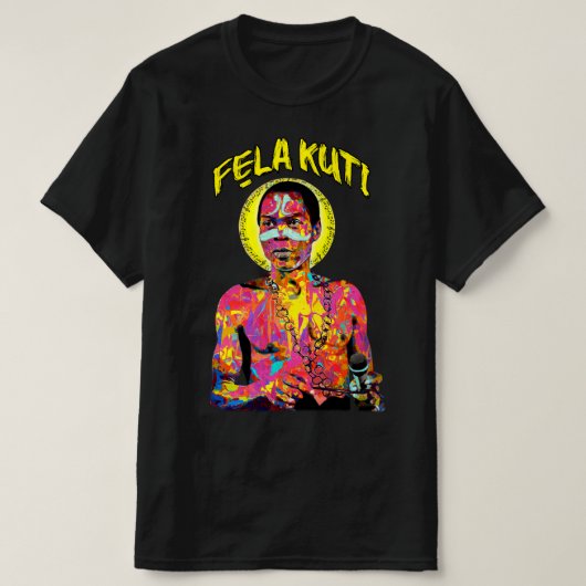 Fela Kuti Afrobeat T-Shirt, Pan-African legend tee Tシャツ (デザイン正面)