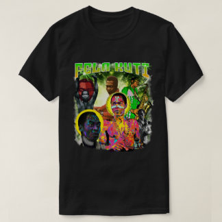 Fela Kuti Vintage Bootleg Afrobeat Collage art Tシャツ