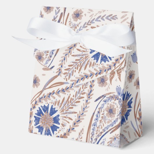 Feld Blume Paisley Muster フェイバーボックス (正面)
