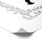 Feldenkrais Moves Meポスター |黒と白 ポスター (角)