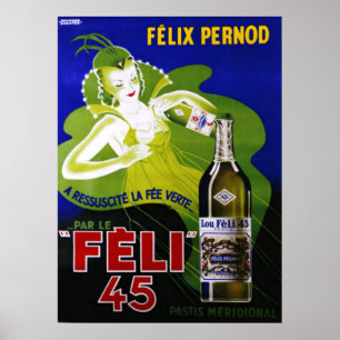 FELI 45のアブサンポスター ポスター