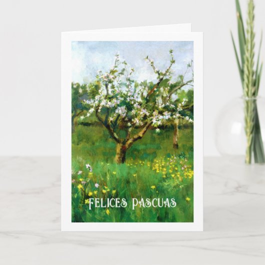 Felices Pascuas. Fine Art Spanish Easter Card シーズンカード (正面)