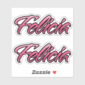 Felicia faded pink Aufkleber Sticker Stickerset シール (シート)