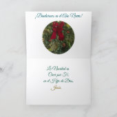 Felicidades en Navidad.クリスマススペインの カード (内部)
