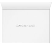 felicidades en su boda tarjeta de matrimonio (内部横(下))