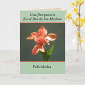 Felicidades para ti en el dia de las madres カード (黄色い花)
