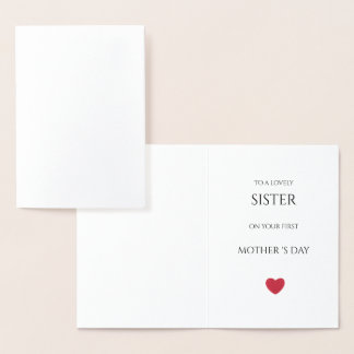 felicitacion dia de la madre para hermana 箔カード