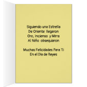 Felicitacion para el Dia de Los Reyes Magos (内側 (右))