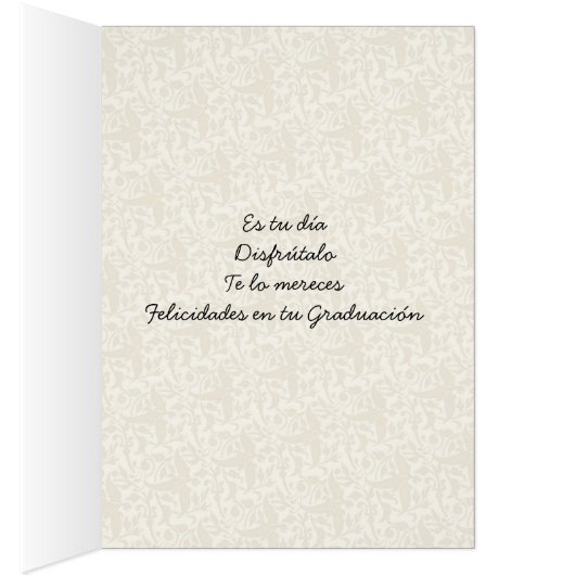 Felicitaciones en tuのgraduacion (内側 (右))