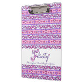 Felicity name意味ハート文字Fクリップボード クリップボード (左)