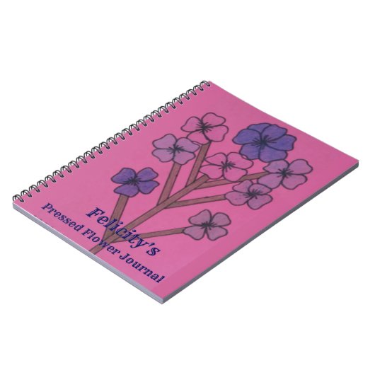 Felicity's Pressed Flower Journal ノートブック (左側)