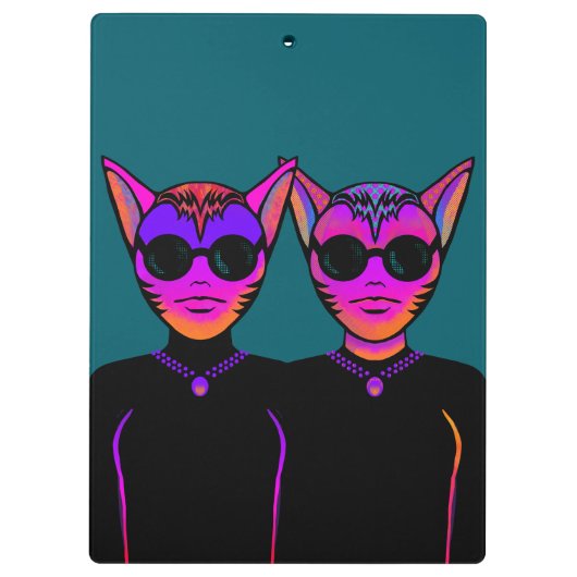 Feline Character クリップボード (裏面)