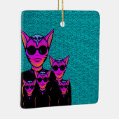 Feline character セラミックオーナメント (右)