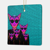 Feline character セラミックオーナメント (左)