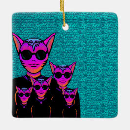 Feline character セラミックオーナメント
