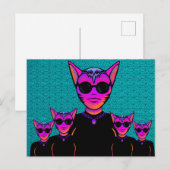 Feline character ポストカード (正面/裏面)