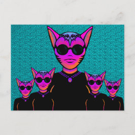 Feline character ポストカード