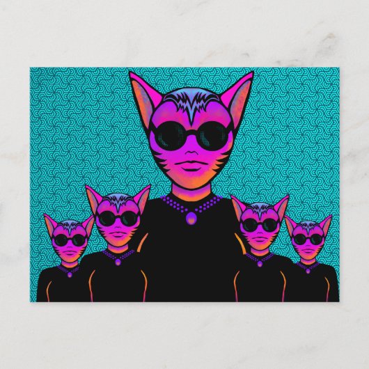 Feline character ポストカード (正面)