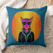 Feline Character in triplicate クッション (ブランケット)