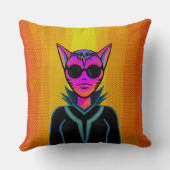 Feline Character in triplicate クッション (裏面)