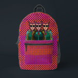 Feline characters Print Cut Sew Bag プリントバックパック<br><div class="desc">Feline characters Print Cut Sew Bag</div>