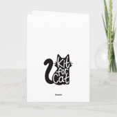 Feline Festive Cat Card カード (裏面)