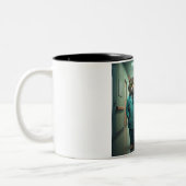 Feline First Responders Two-Tone Mug ツートーンマグカップ (左)