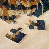 Feline & Floral | Cute Artistic Cat ジグソーパズル (側面)