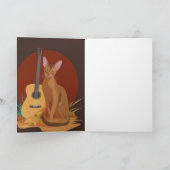 Feline & Folk Music Greeting Card カード (内部)