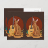 Feline Folk Music Postcard ポストカード (正面/裏面)