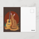 Feline Folk Music Postcard ポストカード (裏面)