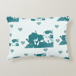 Feline Friends. Adorable Kitten Duo. アクセントクッション