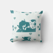 Feline Friends. Adorable Kitten Duo. クッション (正面)