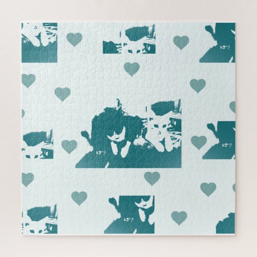 Feline Friends. Adorable Kitten Duo. ジグソーパズル (縦)