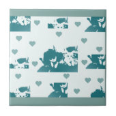 Feline Friends. Adorable Kitten Duo. タイル (正面)