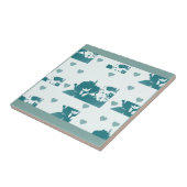 Feline Friends. Adorable Kitten Duo. タイル (側面)